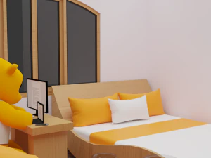Haru Bedroom 3D Model