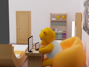 Haru Bedroom Modello 3D