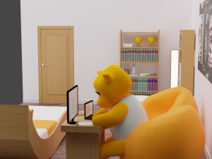 Haru Bedroom 3D Model