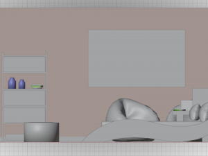 Haru Bedroom Modello 3D