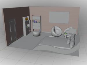 Haru Bedroom Modello 3D