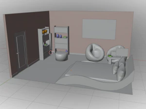 Haru Bedroom 3D Model