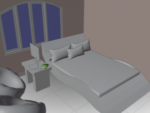 Haru Bedroom Modello 3D
