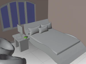 Haru Bedroom 3D Model