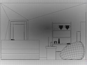 Haru Bedroom Modello 3D
