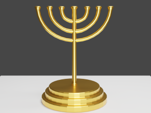 Menorah Modèle 3D
