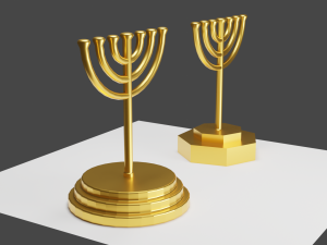 Menorah Modèle 3D