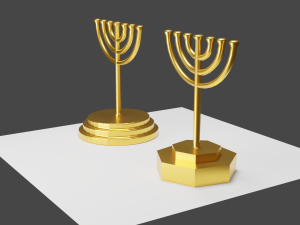 Menorah Modèle 3D