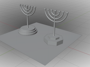 Menorah Modèle 3D