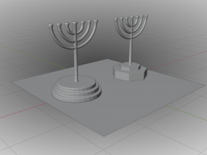 Menorah Modèle 3D