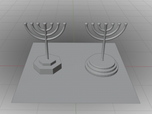 Menorah Modèle 3D