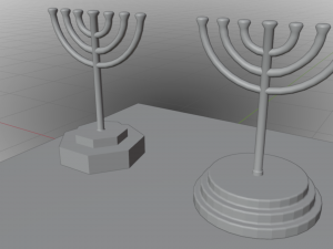 Menorah Modèle 3D