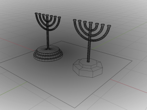 Menorah Modèle 3D