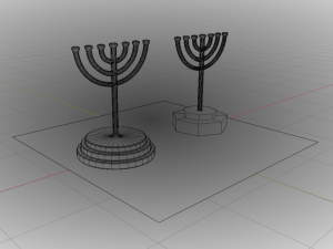 Menorah Modèle 3D