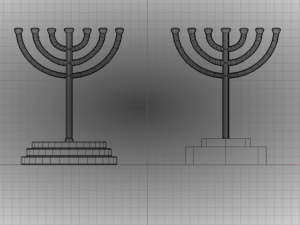 Menorah Modèle 3D