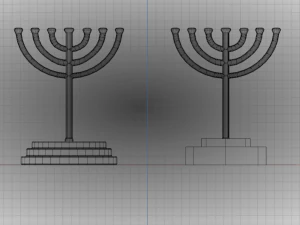 Menorah 3D Model