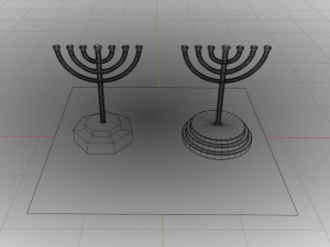 Menorah Modèle 3D