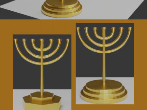 Menorah Modèle 3D