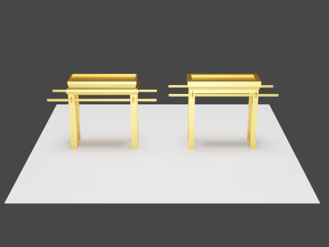 ショーブレッドのテーブル 3Dモデル