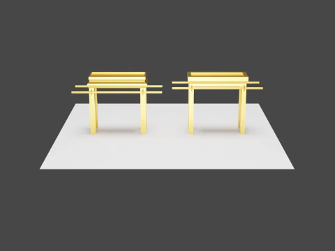 ショーブレッドのテーブル 3Dモデル