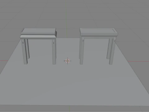 ショーブレッドのテーブル 3Dモデル