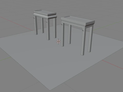 ショーブレッドのテーブル 3Dモデル