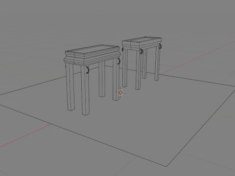 ショーブレッドのテーブル 3Dモデル