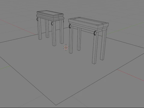 ショーブレッドのテーブル 3Dモデル