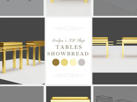 ショーブレッドのテーブル 3Dモデル