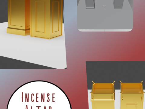 Incense Altar Modèle 3D