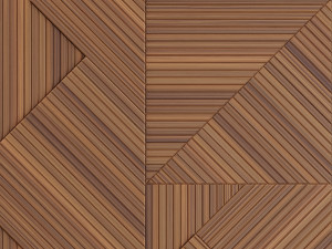 headboard made of wood mdf panels Modelo 3D
