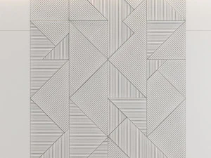 headboard made of wood mdf panels 3D Model