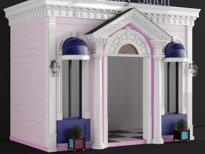 children playhouse beauty salon for kids 3D 模型
