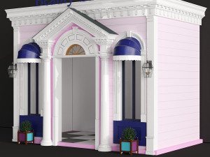 children playhouse beauty salon for kids 3D 模型