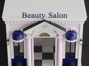 children playhouse beauty salon for kids 3D 模型