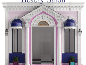 children playhouse beauty salon for kids 3D 模型