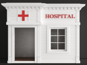 children playhouse hospital for kids 3D 模型