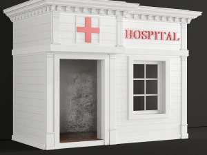children playhouse hospital for kids 3D Model