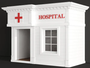 children playhouse hospital for kids 3D Model