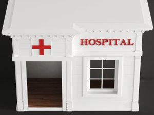 children playhouse hospital for kids 3D Model
