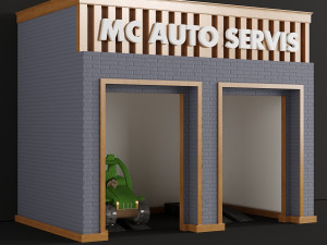children playhouse mc avto servis for kids 3D-Modell
