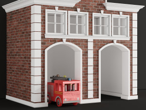 children playhouse fire department for kids 3Dモデル