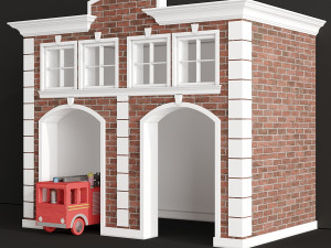 children playhouse fire department for kids 3Dモデル
