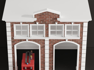 children playhouse fire department for kids 3Dモデル