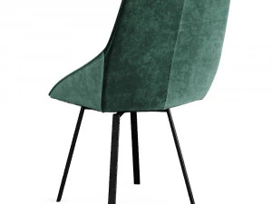nappa velvet swivel dining chair 3D Model