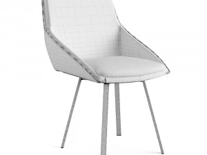 nappa velvet swivel dining chair 3D Model