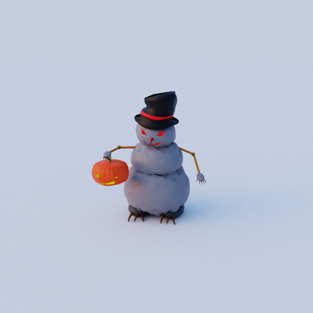 snowman 3D 모델 .c4d .max .obj .3ds .fbx .stl .blend 