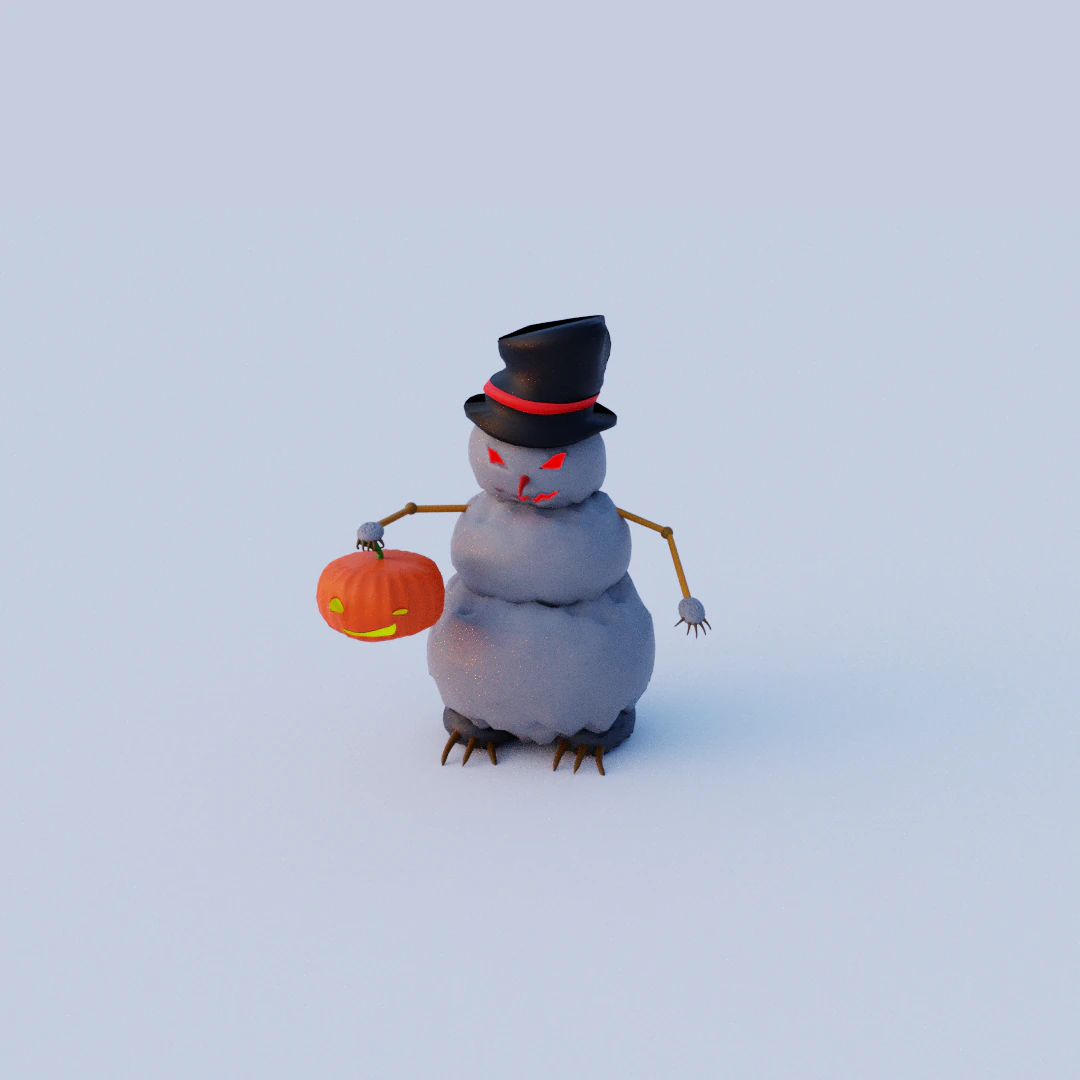 pupazzo di neve Modello 3D .c4d .max .obj .3ds .fbx .stl .blend 