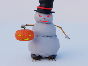 pupazzo di neve Modello 3D