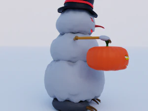 pupazzo di neve Modello 3D